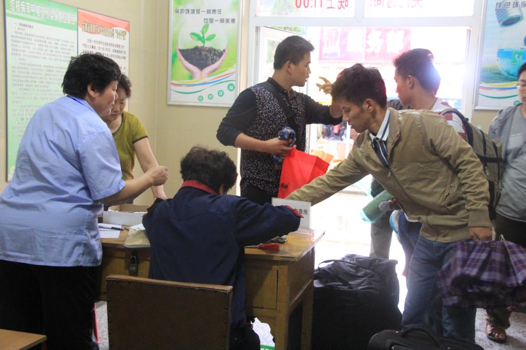 学生公寓接待现场